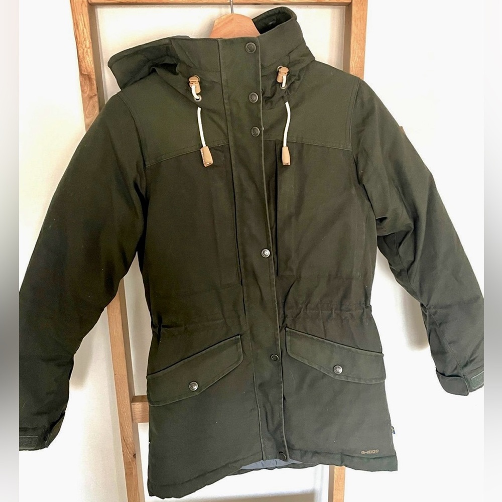 Fjallraven Singi Down Parka Jacket Forest Green